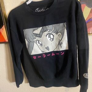 Sailor Moon Black Crew Neck Sweater